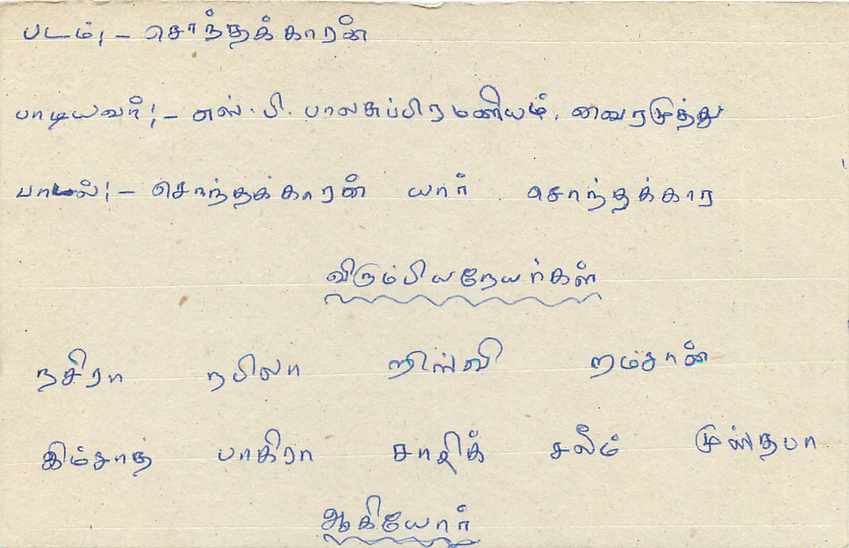 Sri Lanka — carte postale avec timbre 75 — éditeur inconnu — Rückseite