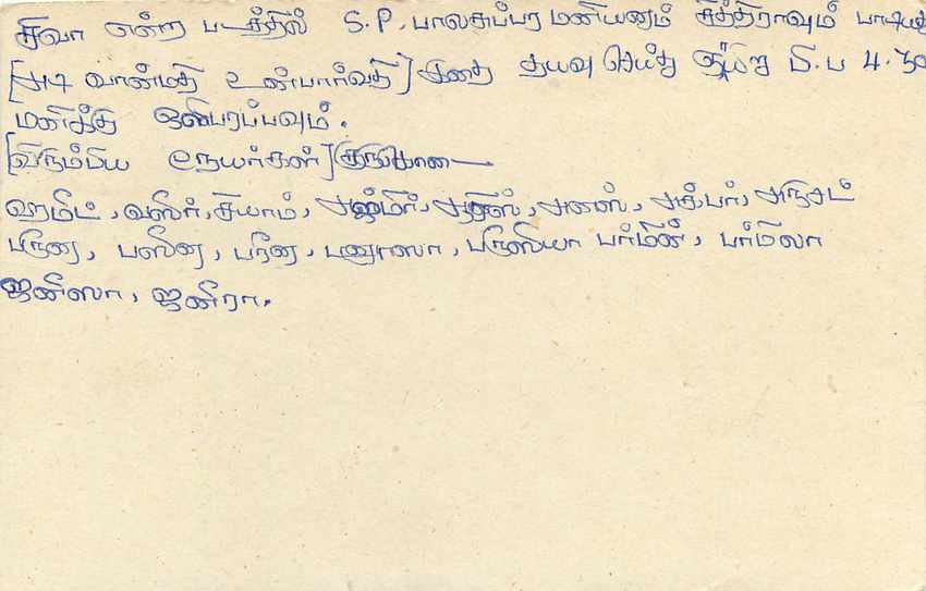 Sri Lanka — carte postale avec timbre de 75 cents — éditeur inconnu — Verso