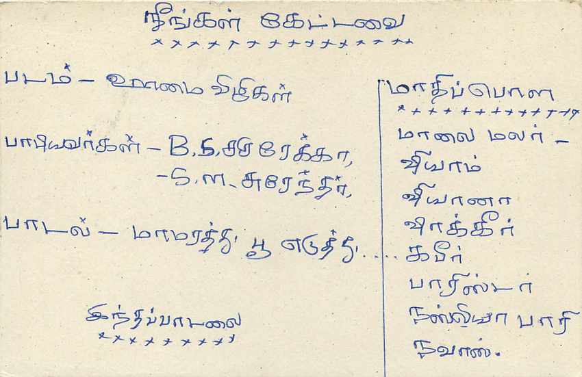 Sri Lanka — carte postale avec timbre 75 cents — éditeur Sri Lanka Post — Verso