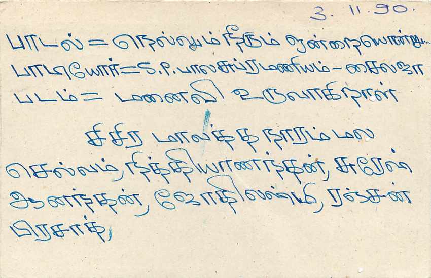 Sri Lanka — Ansichtskarte mit 75-Cent-Stempel — Verlag Sri Lanka Post — Rückseite