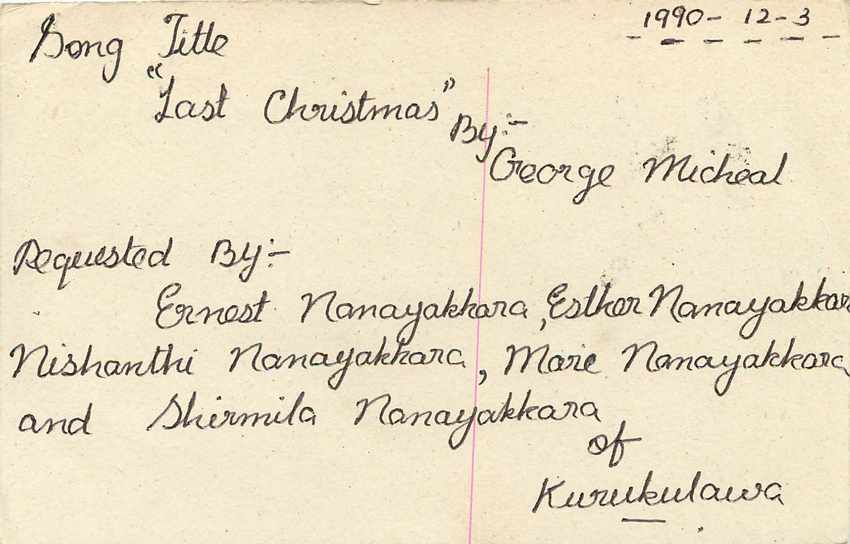 Entier Postal Postal Stationary Sri Lanka Ceylan Lion — Verso