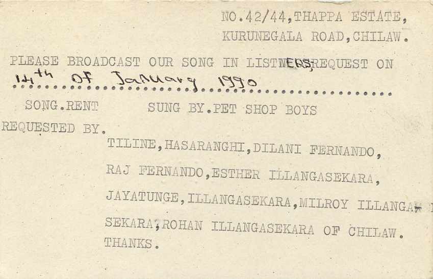 Entier Postal Postal Stationary Sri Lanka Ceylan Lion — Verso