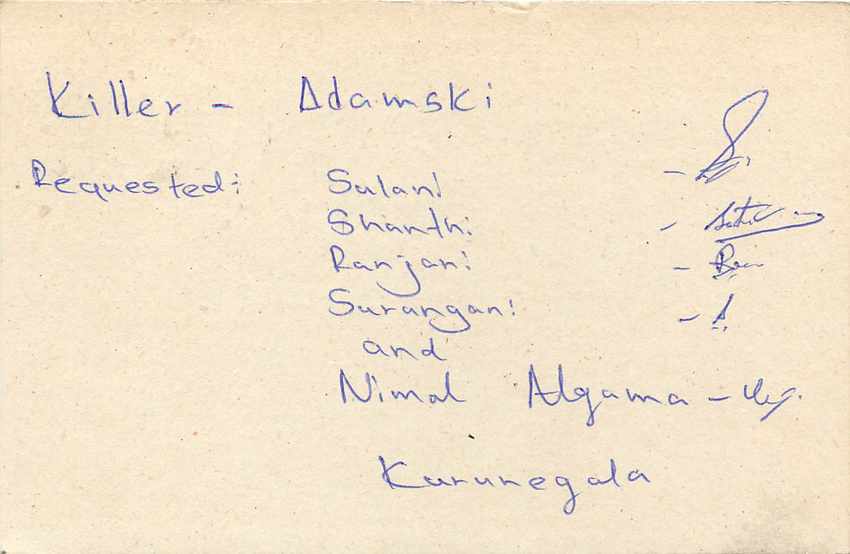 Entier Postal Postal Stationary Sri Lanka Ceylan Lion — Verso