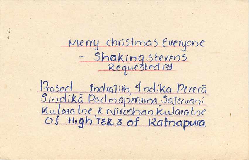 Entier Postal Postal Stationary Sri Lanka Ceylan Lion — Verso