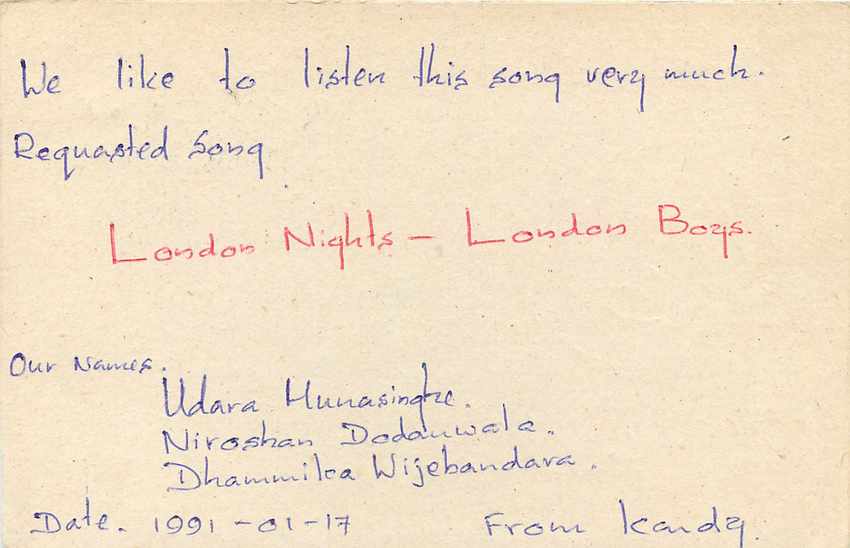 Entier Postal Postal Stationary Sri Lanka Ceylan Lion — Verso