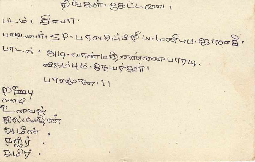 Sri Lanka — carte postale avec timbre de 75 cents — éditeur inconnu — Verso
