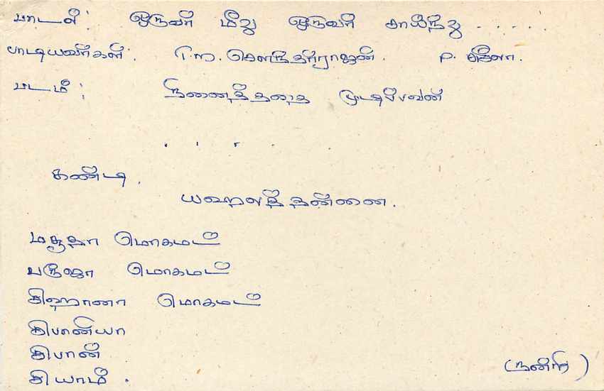 Sri Lanka — Ansichtskarte mit 75-Cent-Stempel — unbekannter Verlag — Rückseite