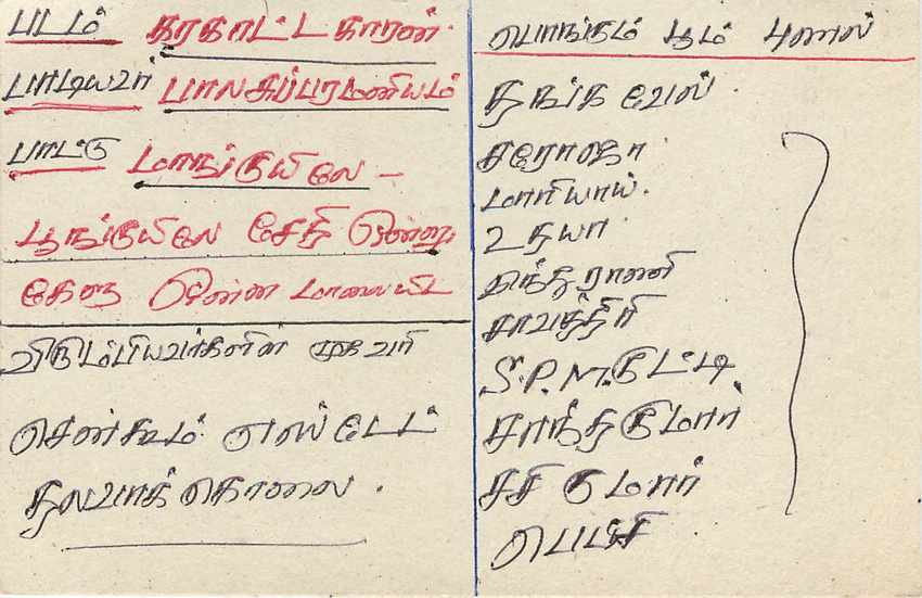 Entier Postal Postal Stationary Sri Lanka Ceylan Lion — Verso