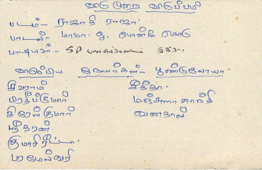 Sri Lanka — Ansichtskarte mit 75-Cent-Stempel — Verlag Sri Lanka Post — Rückseite