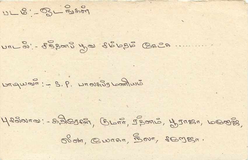 Sri Lanka — carte postale avec timbre de 75 cents — éditeur Sri Lanka Post — Rückseite