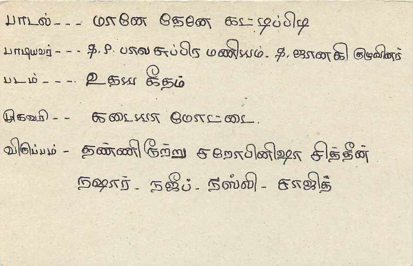 Sri Lanka — carte postale avec timbre 75 cents — éditeur Sri Lanka — Verso