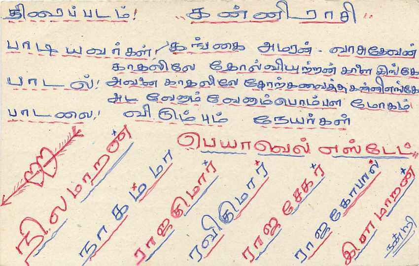 Entier Postal Postal Stationary Sri Lanka Ceylan Lion — Verso