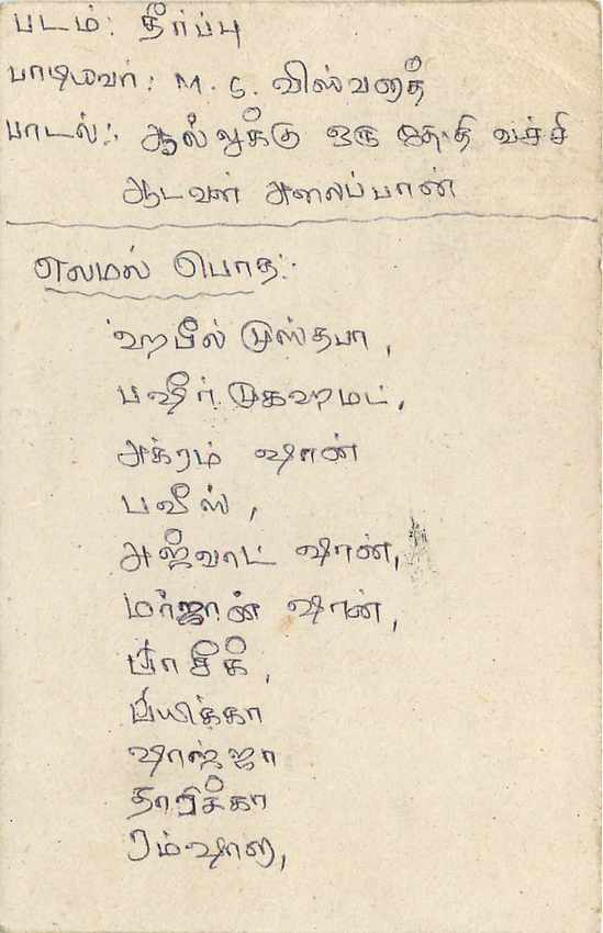 Colombo — Sri Lanka-Postkarte — Verlag unbekannt, Seriennummer nicht sichtbar — Rückseite
