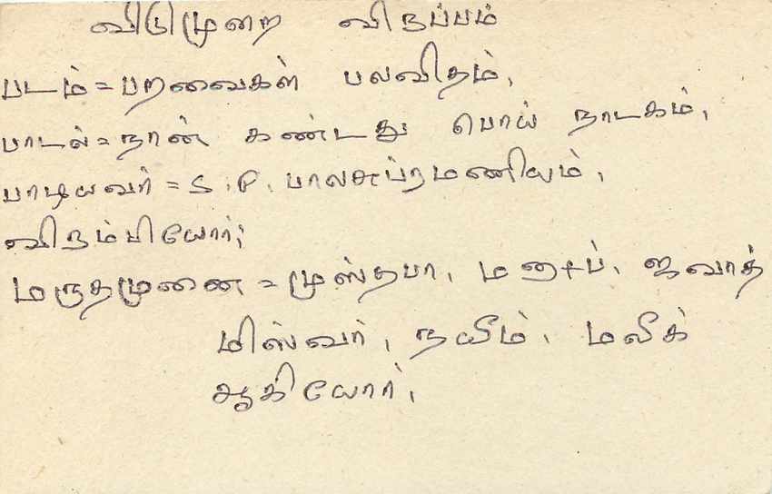 Carte postale Sri Lanka — timbre 75 cents — texte en tamoul — Verso