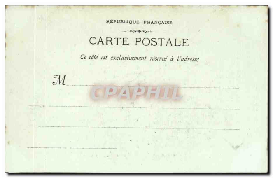 Marseille- Notre Dame de la Garde- CPA — Rückseite