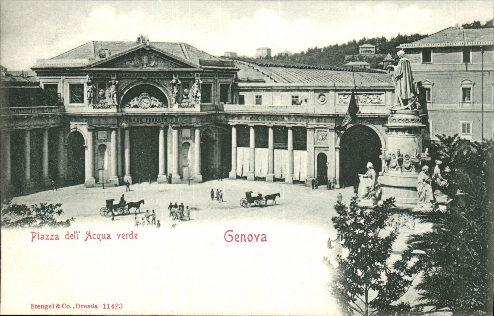 Genova-Genoa- Piazza dell' Acqua verde - CPA