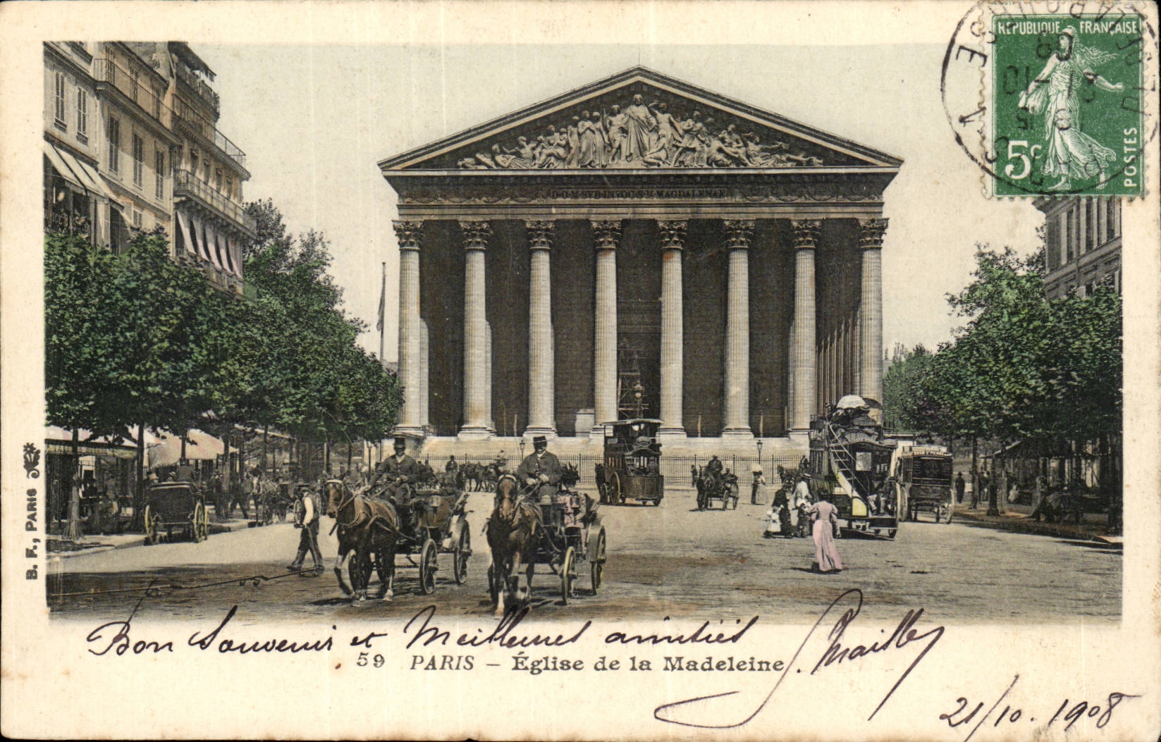 Paris- Eglise de la Madeleine-CPA