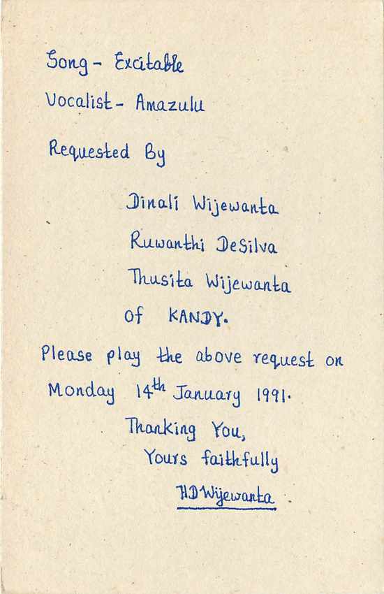 Entier Postal Postal Stationary Sri Lanka Ceylan Lion — Verso