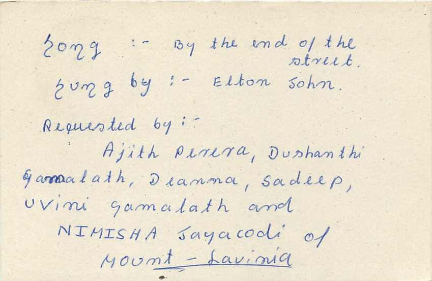 Entier Postal Postal Stationary Sri Lanka Ceylan Lion — Verso