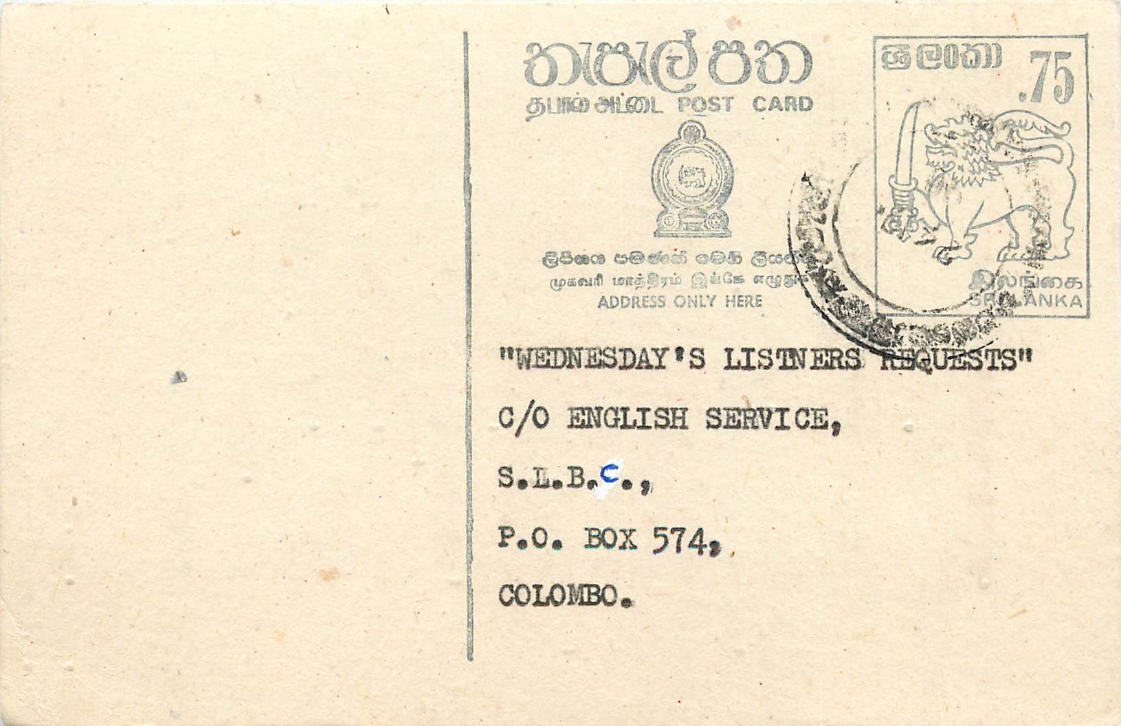 Entier Postal Postal Stationary Sri Lanka Ceylan Lion