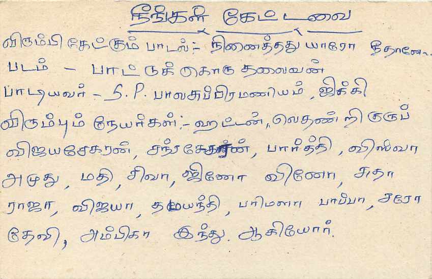 Chalton — Sri Lanka — carte postale avec timbre 75 — Verso