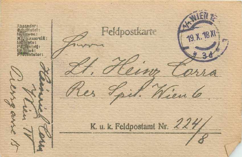 Entier Postal Postal Stationary Feldpost 431 Wien