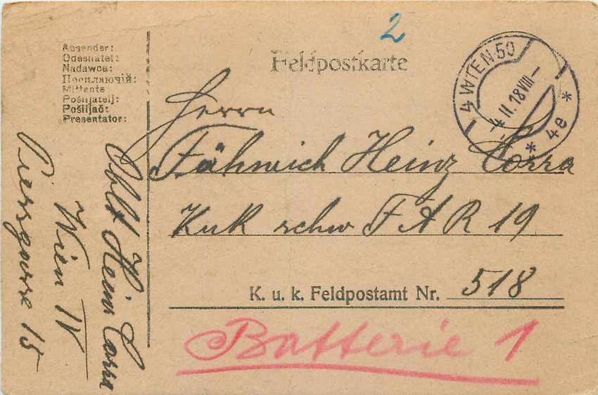 Entier Postal Postal Stationary Feldpost 431 Wien