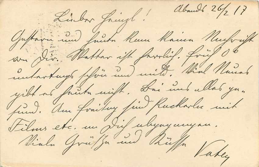Entier Postal Postal Stationary Feldpost 431 Wien — Rückseite