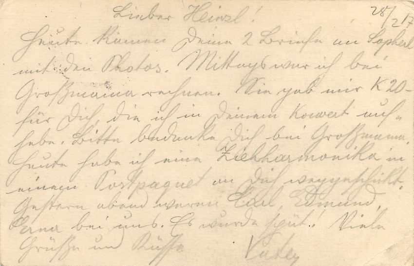 Entier Postal Postal Stationary Feldpost 431 Wien — Rückseite