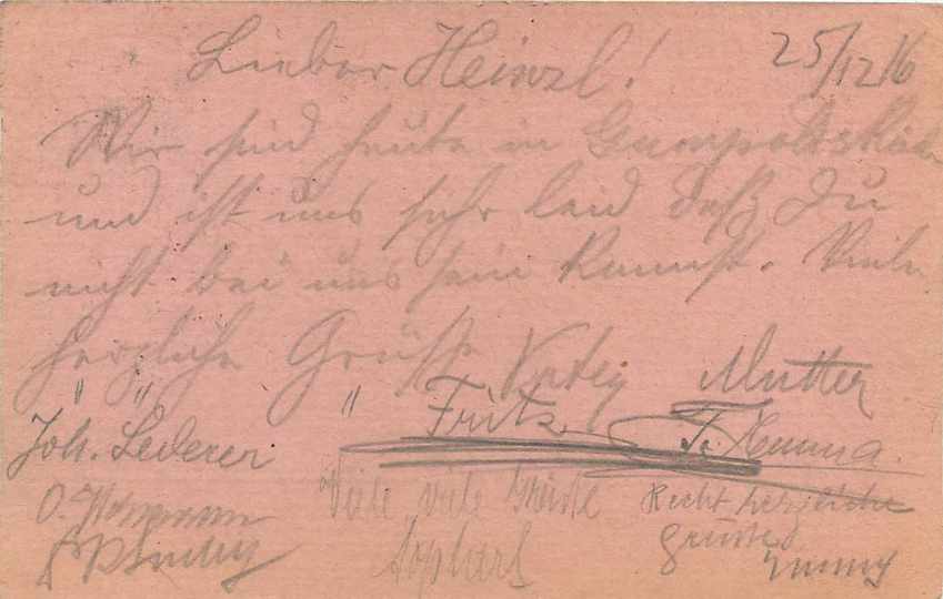 Entier Postal Postal Stationary Feldpost 431 Wien — Rückseite