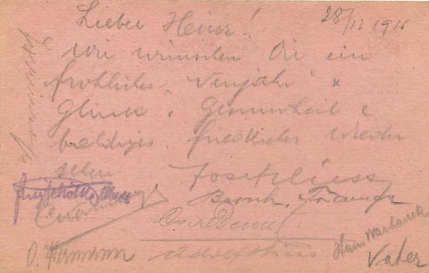 Entier Postal Postal Stationary Feldpost 431 Wien — Rückseite