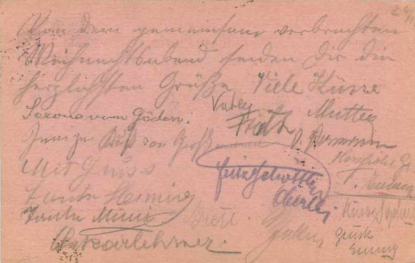 Entier Postal Postal Stationary Feldpost 431 Wien — Rückseite