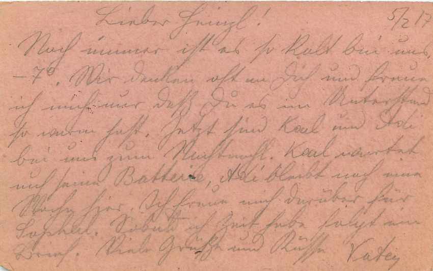 Entier Postal Postal Stationary Feldpost 431 Wien — Rückseite