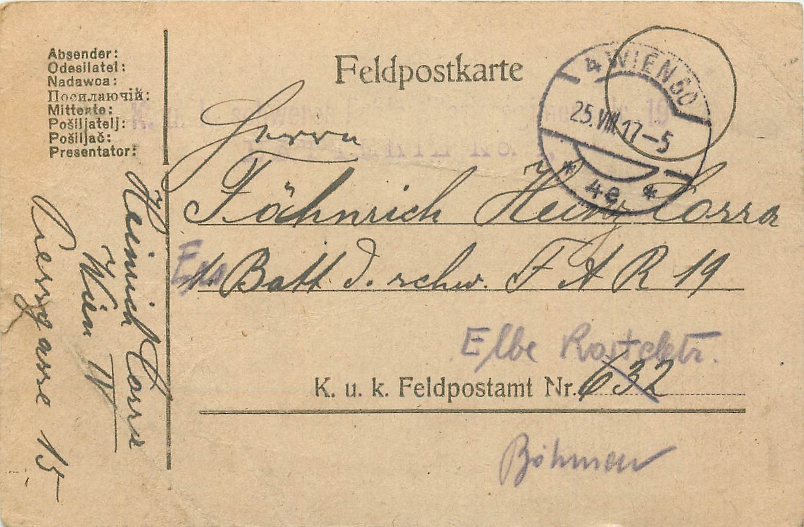 Entier Postal Postal Stationary Feldpost 431 Wien