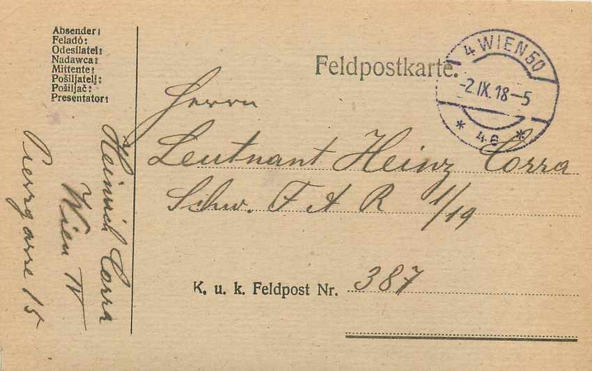 Entier Postal Postal Stationary Feldpost 431 Wien