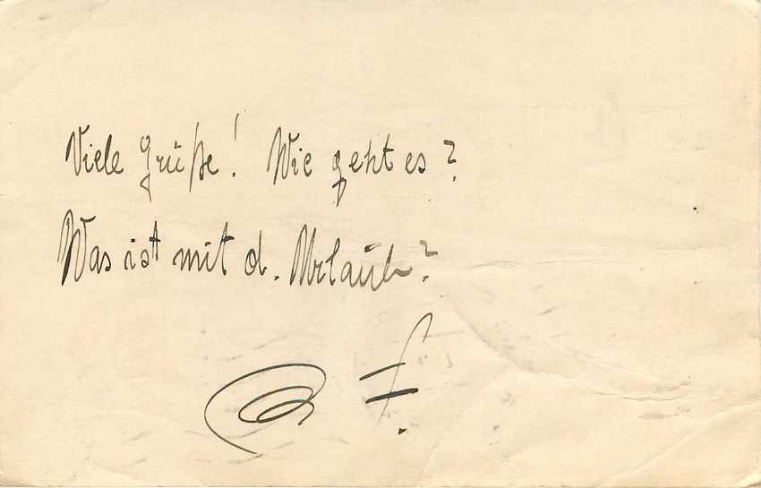 Entier Postal Postal Stationary Feldpost 431 Olomouc — Rückseite