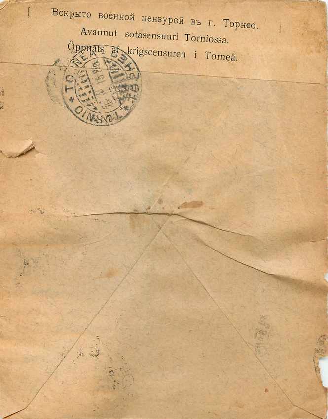 Entier Postal Postal Stationary Finlande Finlande — Verso