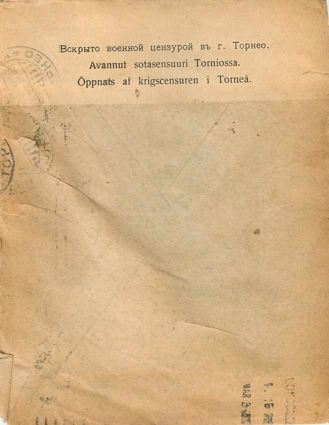 Entier Postal Postal Stationary Finlande Finlande — Verso
