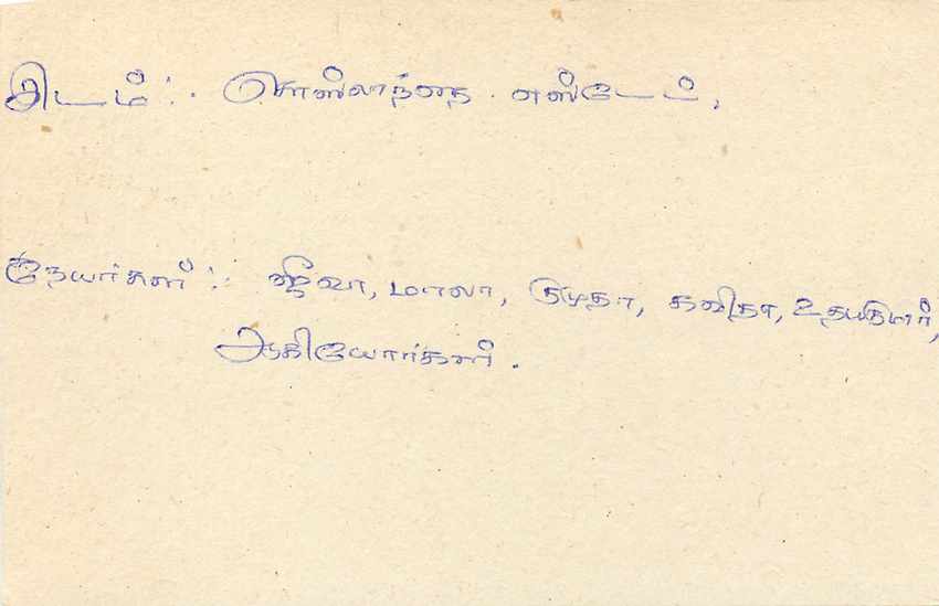 Sri Lanka — carte postale avec timbre 75 cents — éditeur Sri Lanka Post — Verso
