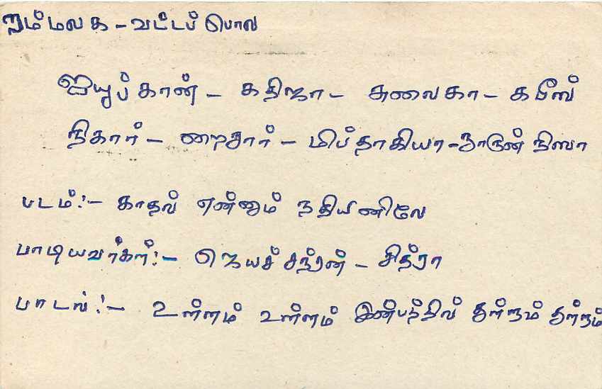 Wattapola — Rammaloka — Sri Lanka — carte postale avec timbre 75 cents — Verso