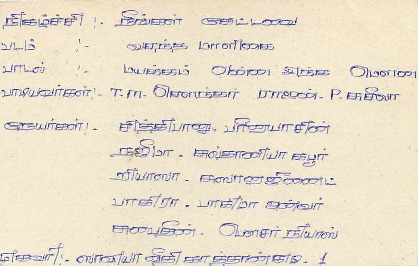 Sri Lanka — Karte mit 75-Cent-Stempel — Verlag Sri Lanka — Rückseite