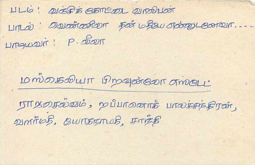 Sri Lanka — carte postale avec timbre 75 cents — éditeur inconnu — Verso