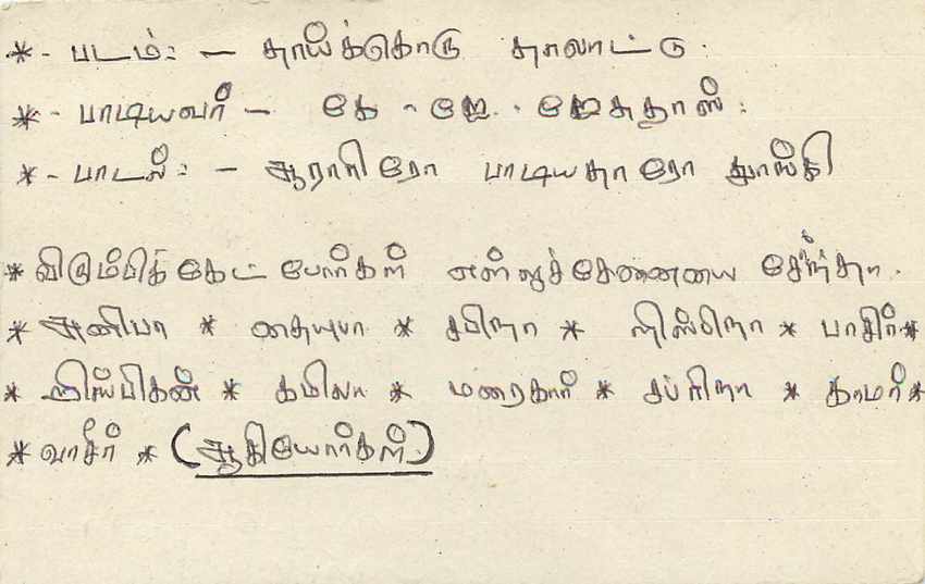 Sri Lanka — carte postale avec timbre 75 — éditeur Sri Lanka Post — Verso