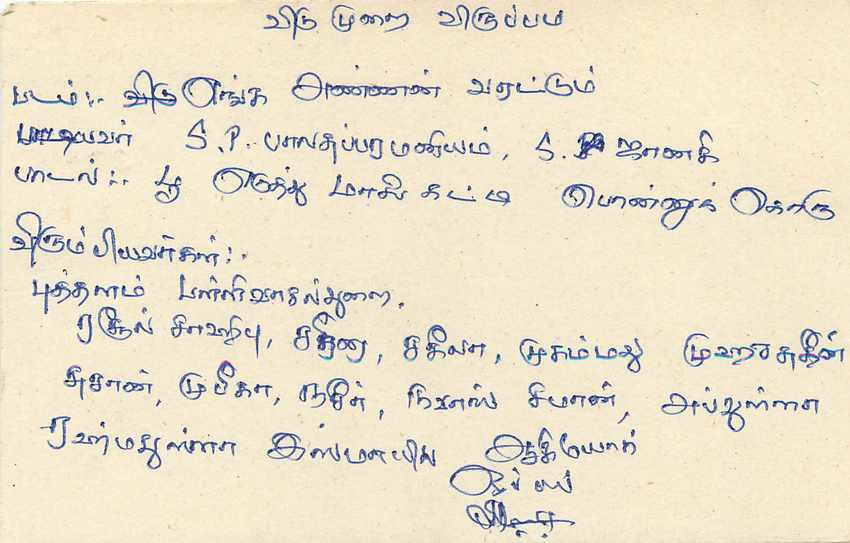 Sri Lanka — carte postale avec timbre 75 cents — éditeur non visible — Verso