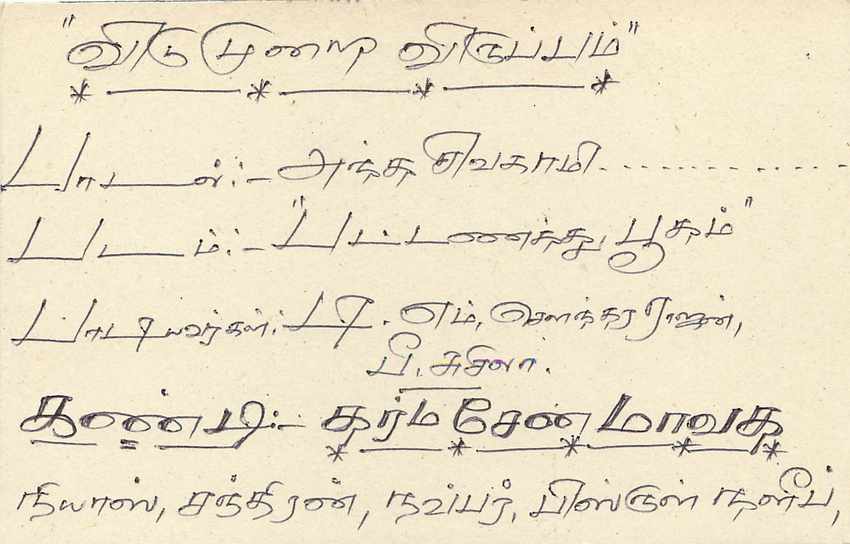 Sri Lanka — Ansichtskarte mit 75-Cent-Stempel — unbekannter Verlag — Rückseite