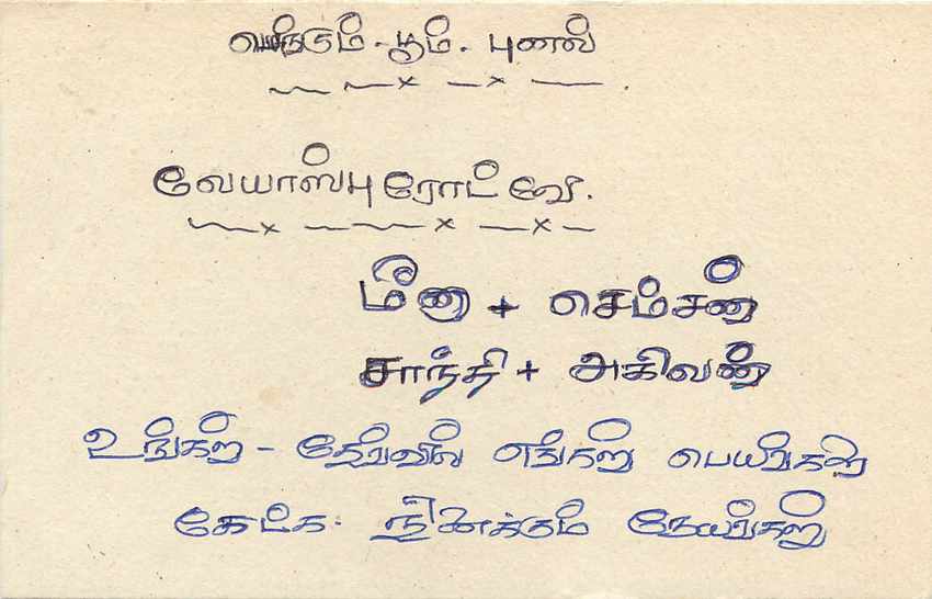 Sri Lanka — carte postale avec timbre 75 cents — éditeur inconnu — Rückseite