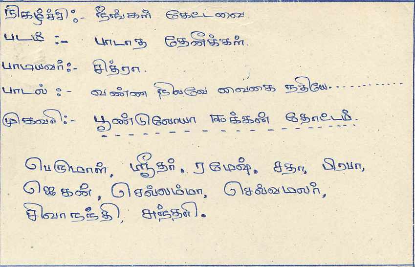 Sri Lanka — Ansichtskarte mit 75-Cent-Stempel — unbekannter Verlag — Rückseite