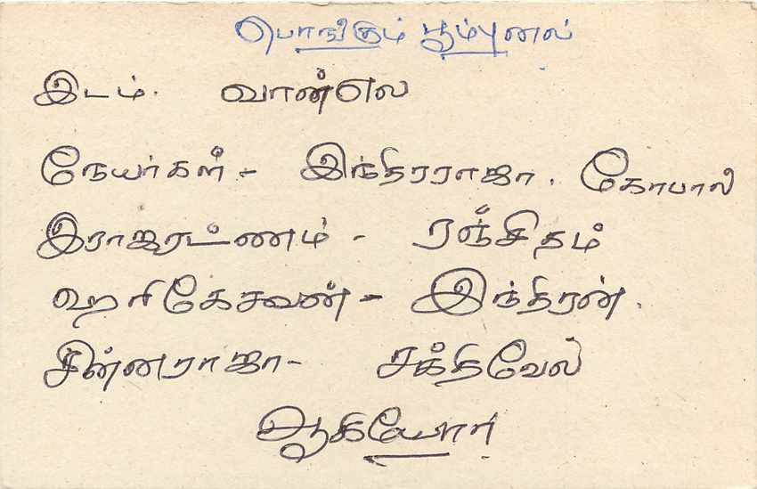 Sri Lanka — Ansichtskarte mit 75-Cent-Stempel — Verlag Sri Lanka Post — Rückseite