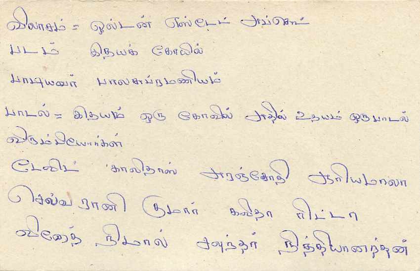 Sri Lanka — Ansichtskarte mit 75-Cent-Stempel — Verlag Sri Lanka Post — Rückseite