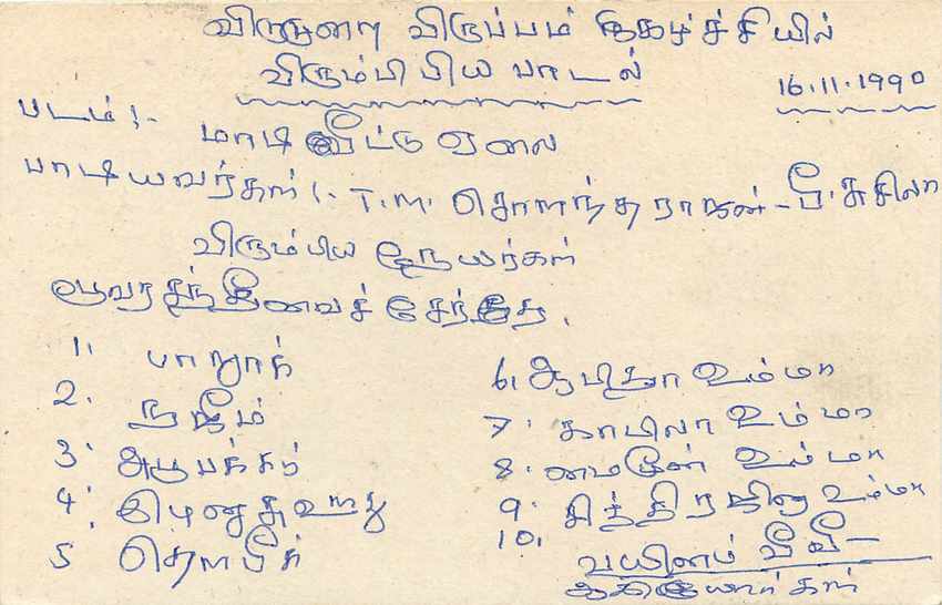 Sri Lanka — carte postale avec timbre 75 cents — éditeur Sri Lanka Post — Rückseite